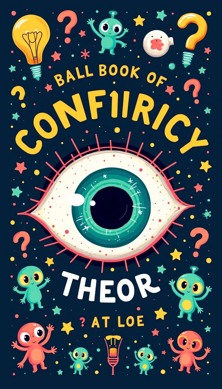 A captivating and intriguing book cover design themed around conspiracy theories