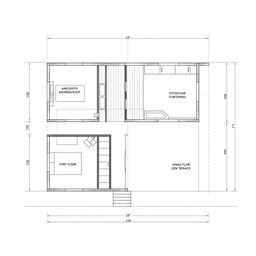 A detailed architectural drawing of a house plan on a 1