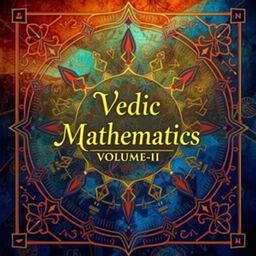 A visually engaging cover for the book titled 'Vedic Mathematics, Volume-II', featuring vibrant and intricate designs that reflect the essence of ancient Indian mathematics