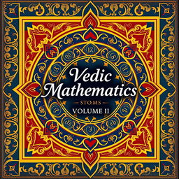 A visually striking cover design for a book titled "Vedic Mathematics, Volume II"