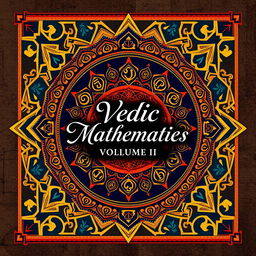 A visually striking cover design for a book titled "Vedic Mathematics, Volume II"
