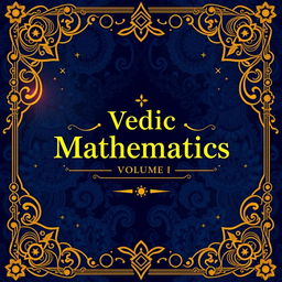 An overview cover design for 'Vedic Mathematics Volume II', featuring intricate Indian patterns and motifs that reflect the rich heritage of Vedic culture