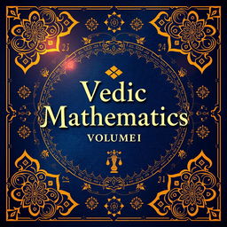 An overview cover design for 'Vedic Mathematics Volume II', featuring intricate Indian patterns and motifs that reflect the rich heritage of Vedic culture
