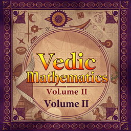 An illustrated cover design for a book titled 'Vedic Mathematics, Volume II'