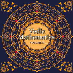 An illustrated cover design for a book titled 'Vedic Mathematics, Volume II'