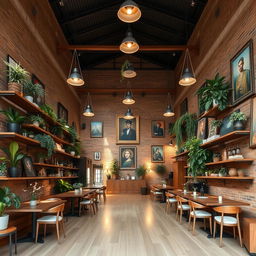 A large reception area with a high ceiling, measuring 20 meters in length and 3 meters in height