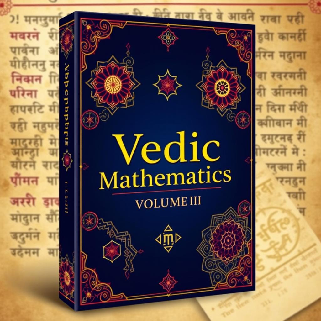 A visually striking cover design for a book titled 'Vedic Mathematics, Volume - II'