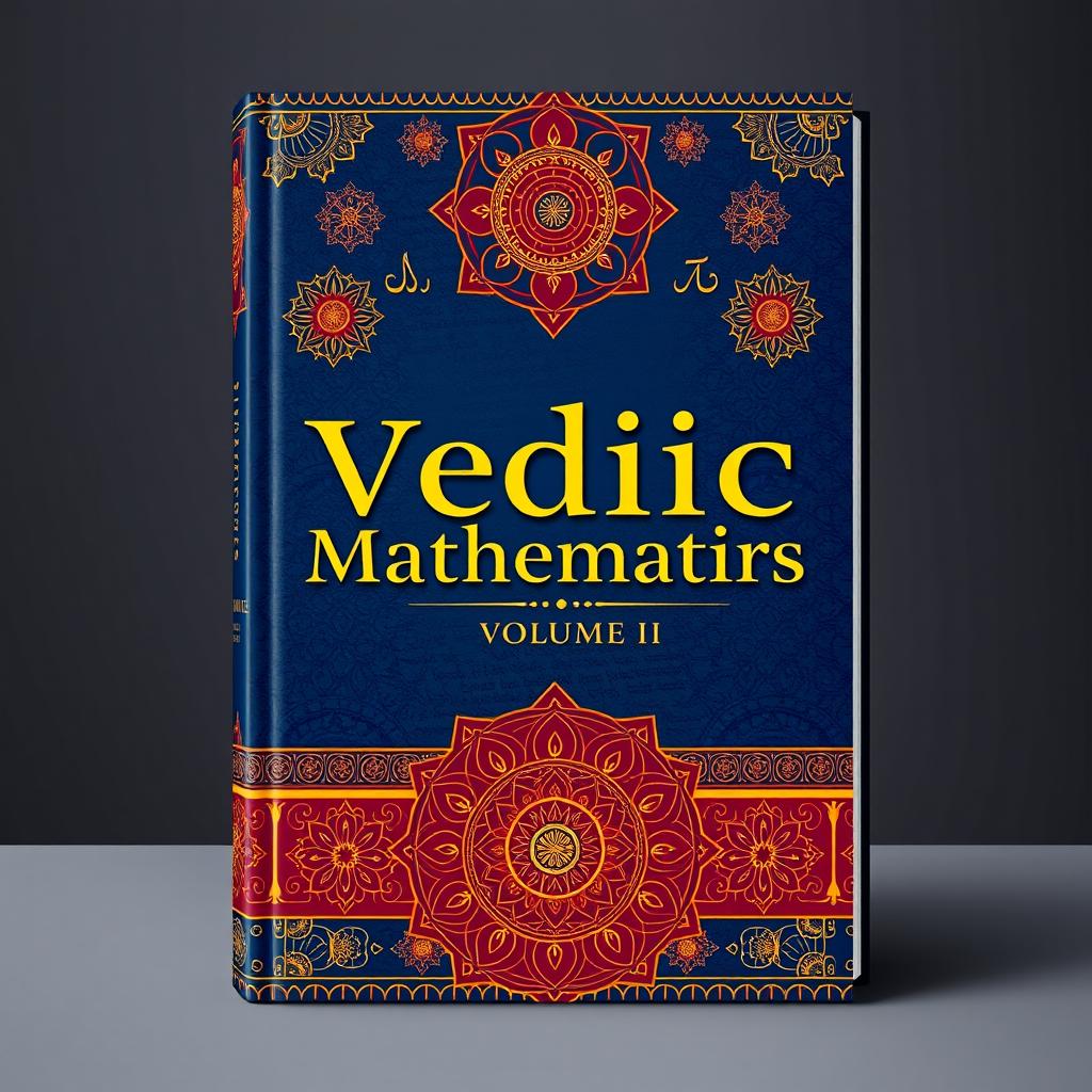 A visually striking cover design for a book titled 'Vedic Mathematics, Volume - II'