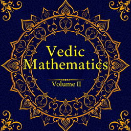 A detailed book cover design for 'Vedic Mathematics, Volume-II'