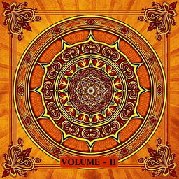 A mesmerizing visual representation of Vedic Mathematics concepts, focusing on Volume - II