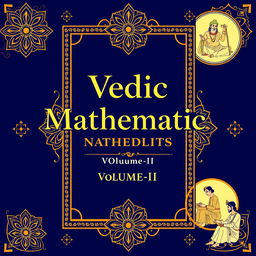 A beautifully designed cover for a book titled 'Vedic Mathematics, Volume-II'