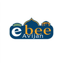 A logo design that creatively incorporates the words 'ebee' and 'Avijan' with a focus on interior and exterior architecture