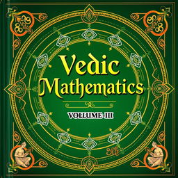 A captivating book cover for 'Vedic Mathematics, Volume-III'