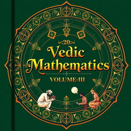 A captivating book cover for 'Vedic Mathematics, Volume-III'