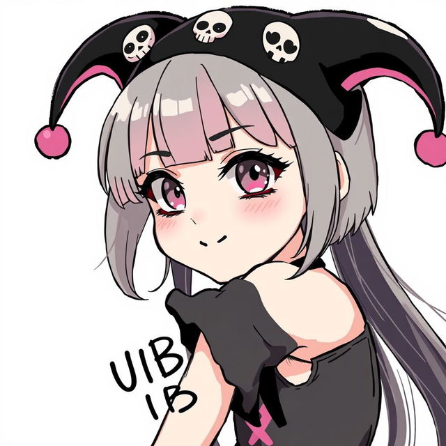 A detailed illustration of Kuromi, the adorable and mischievous character with a punk aesthetic