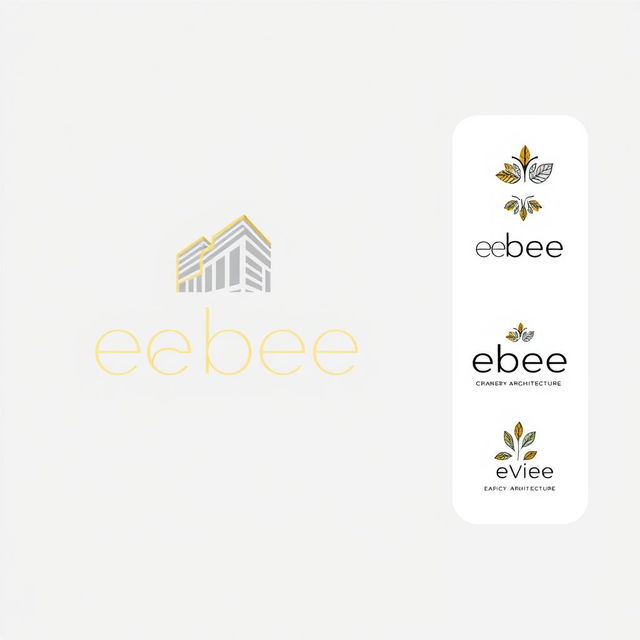 Create a logo that combines the words 'ebee' and 'Avijan'