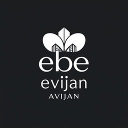 Create a logo that combines the words 'ebee' and 'Avijan'