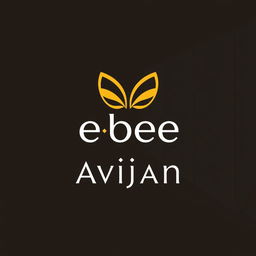 Create a logo that combines the words 'ebee' and 'Avijan'
