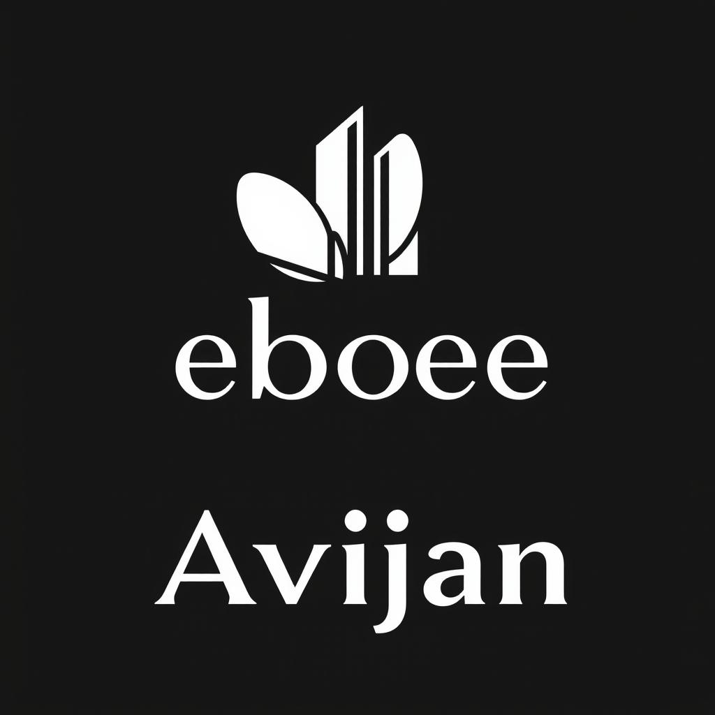 Create a logo that combines the words 'ebee' and 'Avijan'