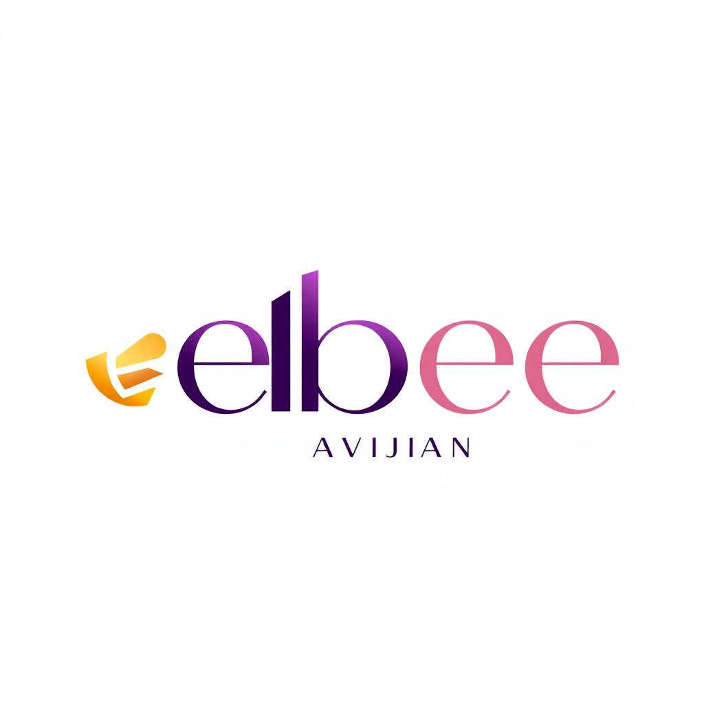 A stylish and modern logo design featuring the words 'ebee' and 'Avijan'