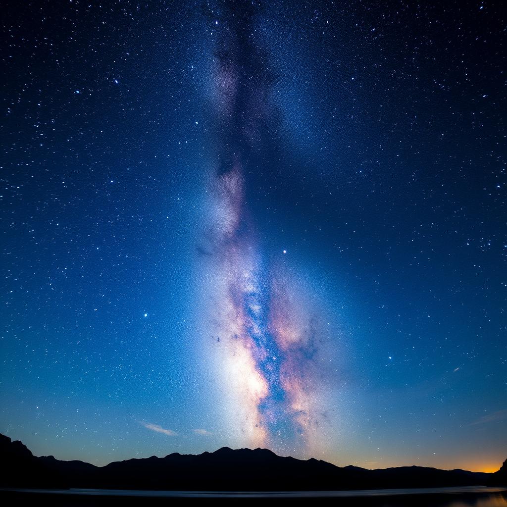 A breathtaking view of the night sky filled with countless stars and a stunning galactic core