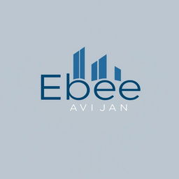 A modern logo design that incorporates the words 'Ebee' and 'Avijan'