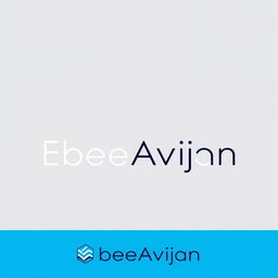 A modern and professional logo design for EbeeAvijan, focusing on interior and exterior architectural design
