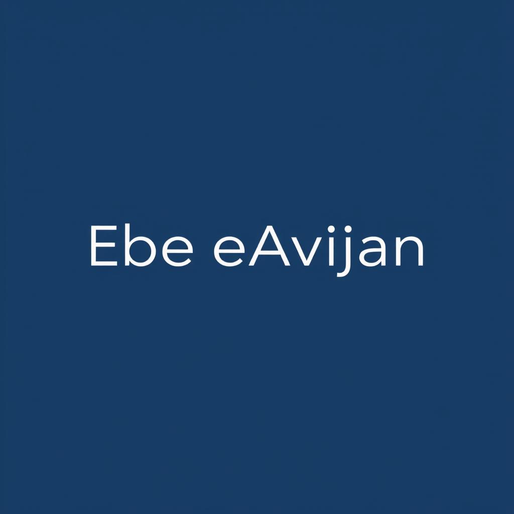 A modern and professional logo design for EbeeAvijan, focusing on interior and exterior architectural design