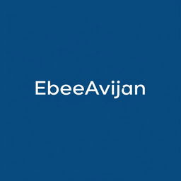 A modern and professional logo design for EbeeAvijan, focusing on interior and exterior architectural design