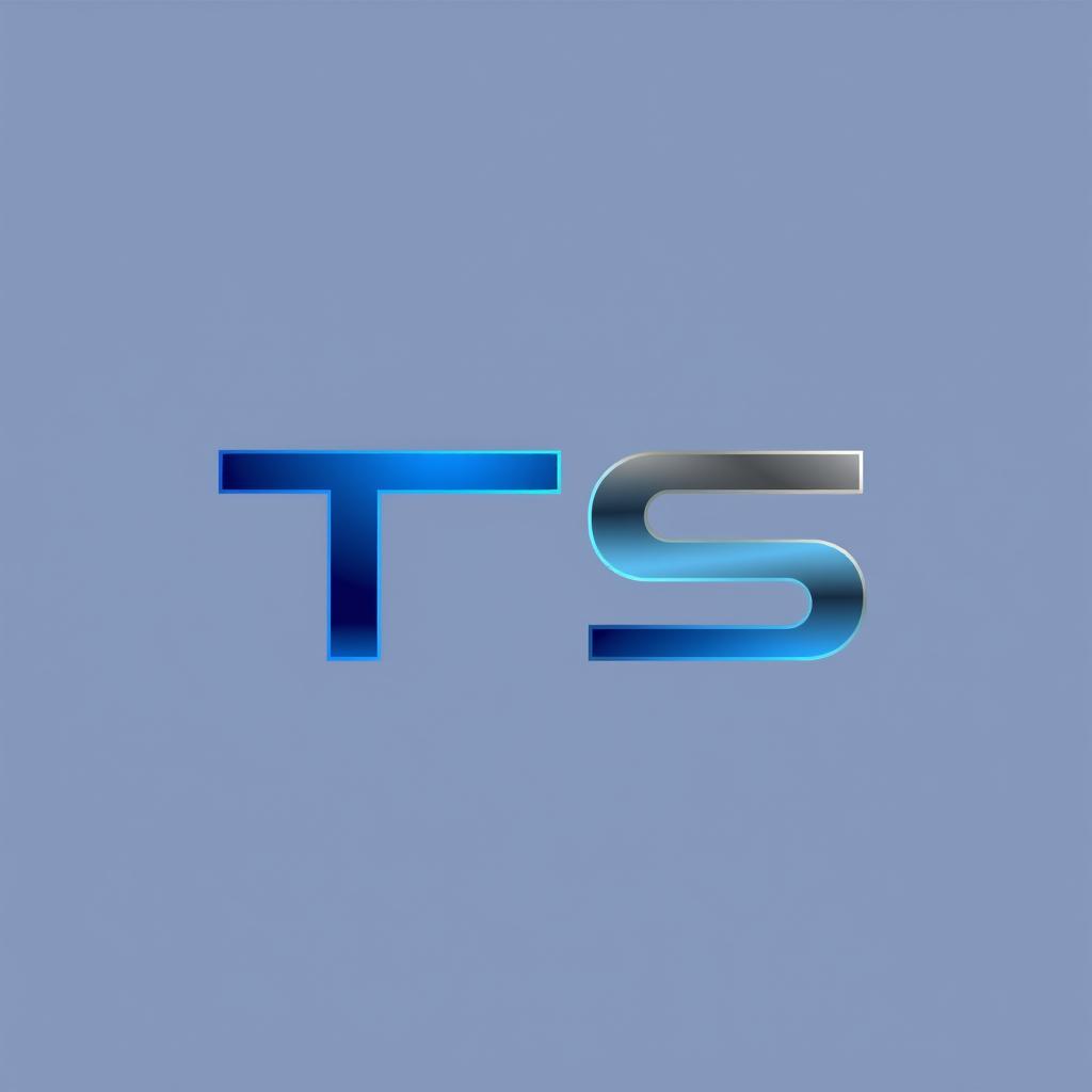 A sleek and modern logo design featuring the letters 'TS'