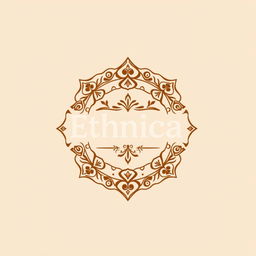 A simple and elegant logo design for a clothing brand named 'ETHNICIA AR CLOTHING BRAND'