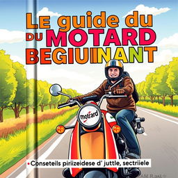 Une couverture de livre intitulée 'Le guide du motard débutant'