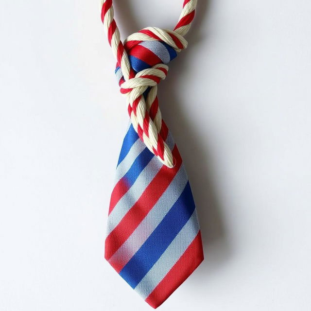 A unique American tie designed to look like a noose