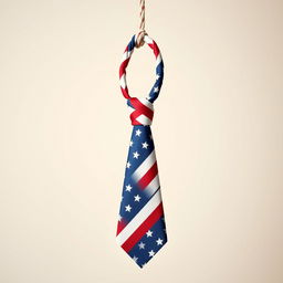 An American tie designed to look like a noose