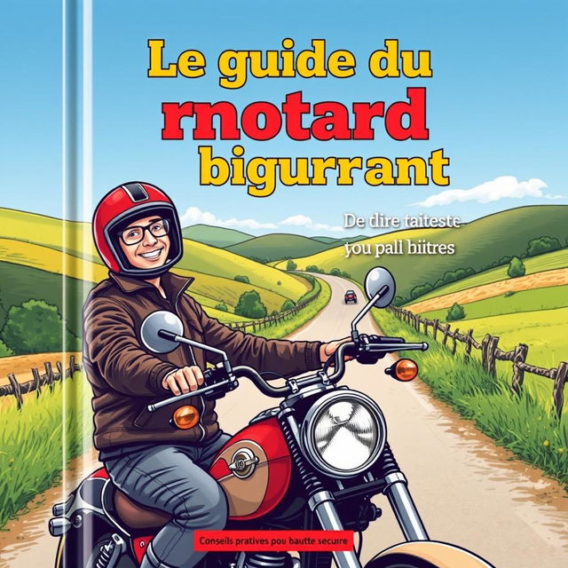 Une couverture de livre en français intitulée 'Le guide du motard débutant'