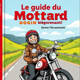 Une couverture de livre français intitulée 'Le guide du motard débutant'