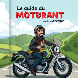 Une couverture de livre français intitulée 'Le guide du motard débutant'