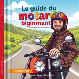 Une couverture de livre français intitulée 'Le guide du motard débutant'