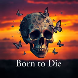 A visually striking image that embodies the phrase 'Born to Die' in a thought-provoking way