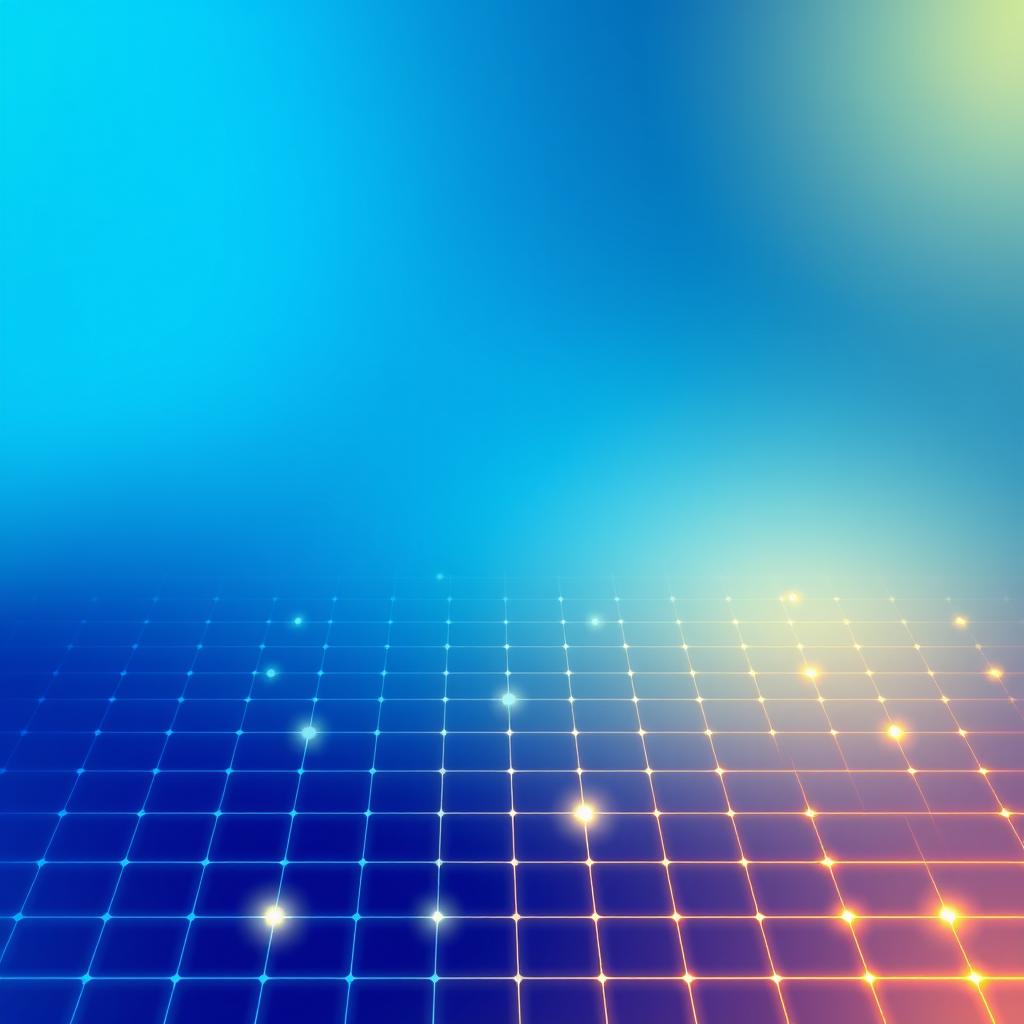 A vibrant background inspired by puzzle games, featuring a gradient blue color scheme that transitions from dark at the top to lighter shades at the bottom