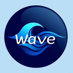 A modern circular logo reflecting the channel name 'Wave'