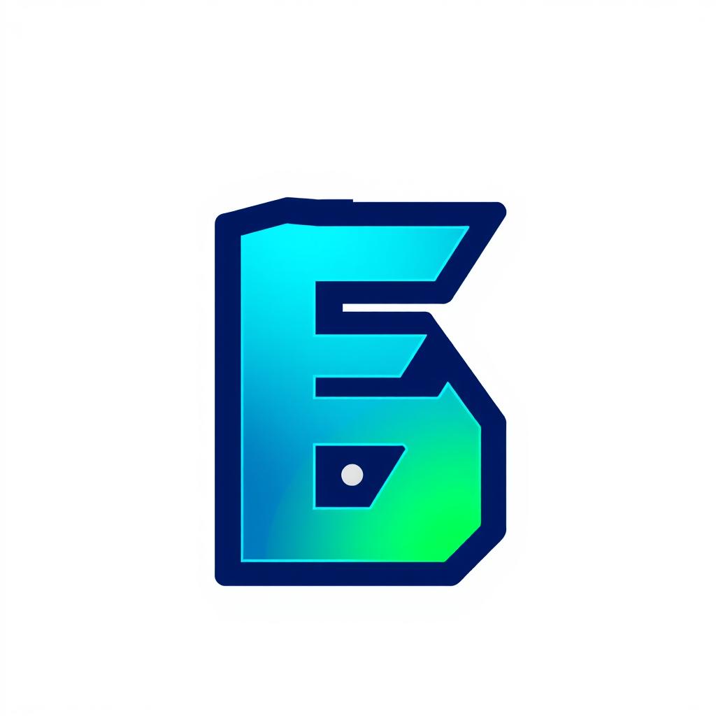 A stylish and modern logo design featuring the letter 'E'