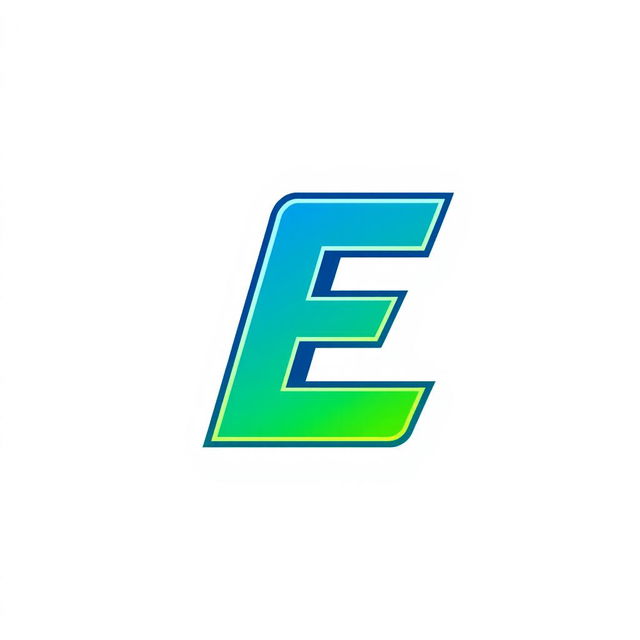 A stylish and modern logo design featuring the letter 'E'