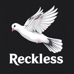 An image of a dove in flight with injured wings, showcasing a poignant moment of struggle yet beauty