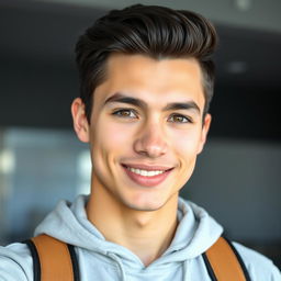 A young, handsome, and stylish man with a medium to tall stature