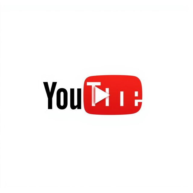 A modern and sleek logo design featuring the YouTube logo integrated with the letter 'E'