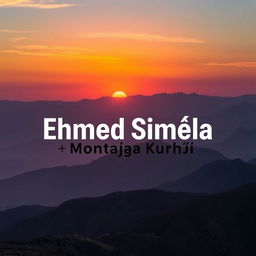 A vibrant and eye-catching YouTube channel cover design featuring the name 'Ehmed Simêla / Montaja Kurdî'