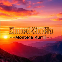 A vibrant and eye-catching YouTube channel cover design featuring the name 'Ehmed Simêla / Montaja Kurdî'