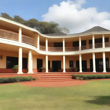 The luxurious Swazi palace showcased intricate Swazi architectural designs.