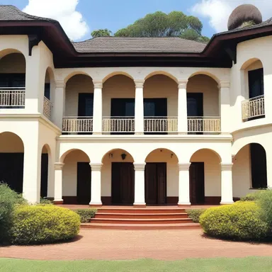 The luxurious Swazi palace showcased intricate Swazi architectural designs.